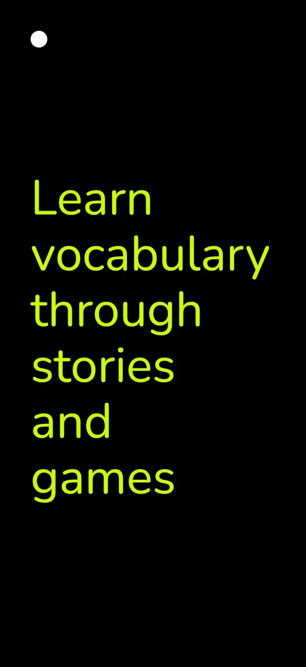Vocabulary Stories app screen